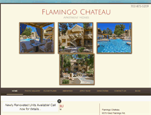 Tablet Screenshot of flamingochateau.com